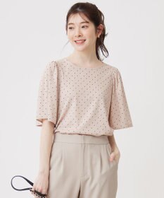 ANY SIS 【接触冷感・吸水速乾・UVケア】エアリードレープスムース フレア袖 ブラウス