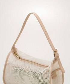 TOPKAPI 【TREASURE TOPKAPI】プリント 巾着バッグ付き メッシュ ワンハンドルバッグ