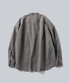 WHITE MAILS 【UNISEX】COTTON PAPER POPLIN BAND COLLAR SHIRT シャツ