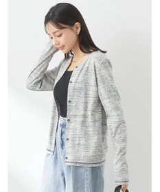 earth music&ecology メランジリブカーディガン（ｇｒａｙ）