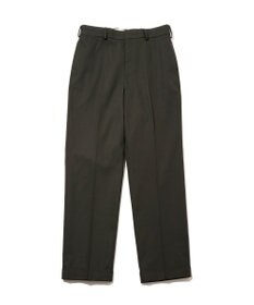 J.PRESS MEN 【J.PRESS ORIGINALS】Cotton Polyester Drill New Piped Stem Slacks / Big Back Belt / Japan Made