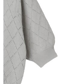 earth music&ecology アーガイルスカシパールニットプルオーバー