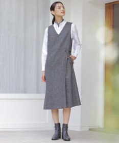 J.PRESS LADIES L 【WEB限定カラーあり】ツイードツイル ジャンパー ドレス