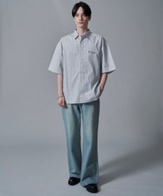 WEGO ワンポイントチェックシャツ（SS）