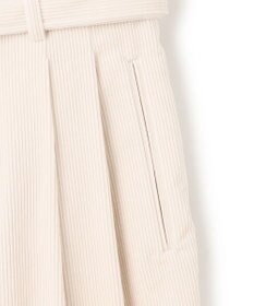BEIGE， 【洗える】PASTEUR / ウエストベルト付きコーデュロイパンツ