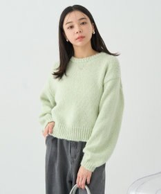 earth music&ecology スパンコールショートニットプルオーバー