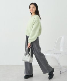 earth music&ecology スパンコールショートニットプルオーバー