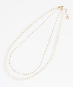 ANY SIS ジュエルパール調2連 ネックレス