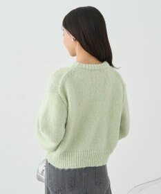 earth music&ecology スパンコールショートニットプルオーバー