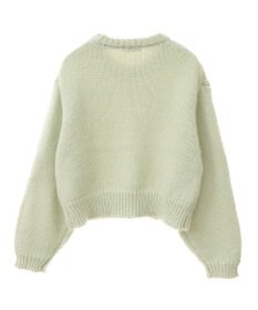 earth music&ecology スパンコールショートニットプルオーバー