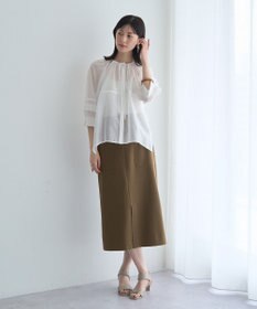 YECCA VECCA タックスリーブシアーシャツ