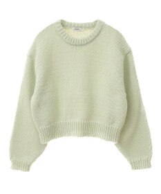 earth music&ecology スパンコールショートニットプルオーバー