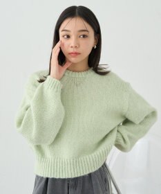 earth music&ecology スパンコールショートニットプルオーバー