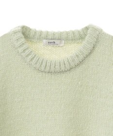 earth music&ecology スパンコールショートニットプルオーバー