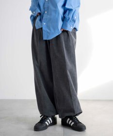 WEGO 【ウエストゴム】スーパーバギーデニムスラックス