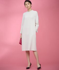 組曲 L 【KUMIKYOKU NAVY】コンフォータブルドレープ レース襟ワンピース