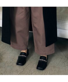 MODE ET JACOMO <MODE ET JACOMO>スクエアトゥチェーンローファー