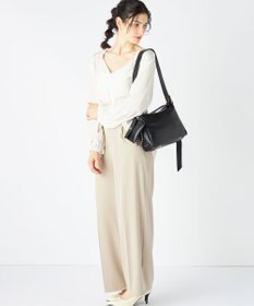 LA BAGAGERIE 【maison vert】 【チェーンチャーム・ミニポーチ付き】2WAYベルトワンショルダー