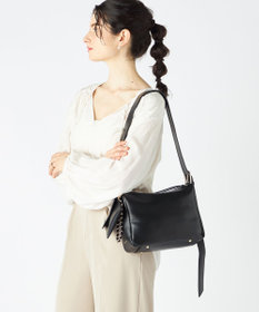 LA BAGAGERIE 【maison vert】 【チェーンチャーム・ミニポーチ付き】2WAYベルトワンショルダー