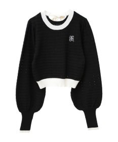 earth music&ecology 配色バックリボンプルオーバー