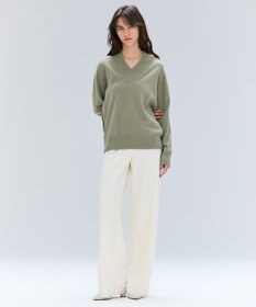 BEIGE， MONTAIGNE / イージーウエストウールワイドパンツ