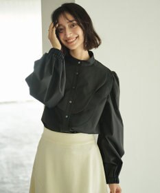 #Newans 【洗濯機可能】ウェイビービブデザインブラウス