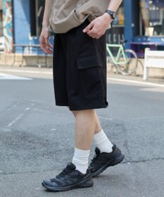 WEGO 【ウエストゴム】イージーバギーカーゴショーツ