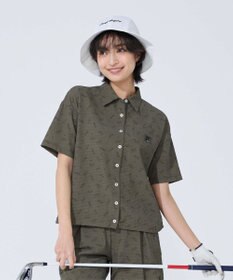 FILA GOLF／marie claire 【FILA GOLF】 ブランドロゴプリント半袖シャツ