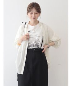 AMERICAN HOLIC 接触冷感＋速乾　強撚シアーボイルＢＩＧシャツ