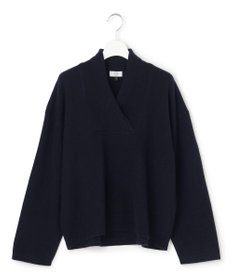 J.PRESS YORK STREET 【WOMEN】ウールカシミヤ 変形Vネック ニット