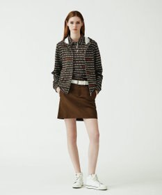 23区GOLF 【WOMEN】【吸水速乾/UVケア】ロゴパターンプリント 総柄半そで ポロシャツ