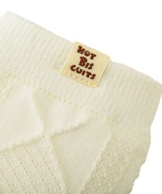 MIKI HOUSE HOT BISCUITS アーガイル柄レッグウォーマー