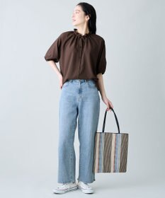 ANY 楽映えフリルネックブラウス（セットアップ着用可）