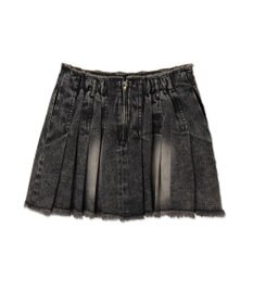 WEGO ヴィンテージウォッシュプリーツスカパン