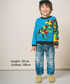 ami amie 恐竜カモフラプルオーバー 85cm～130cm