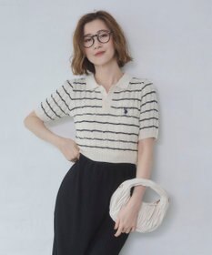 WEGO 別注USPOLO　ケーブルニットポロ