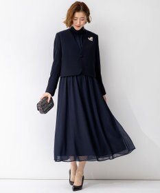 23区 【好評につき一部追加予約/APPLAUDIR】ドットクレープシフォン ドレス