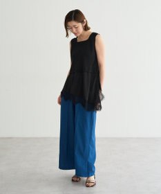 YECCA VECCA 2wayアシメデザインノースリーブブラウス