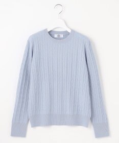 J.PRESS LADIES 【洗える】WOOL BLEND AIR ケーブル ニット