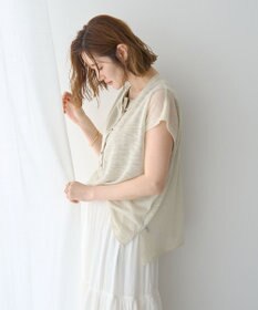 YECCA VECCA 【2点SET】ヘンリーネックスラブシアーニット