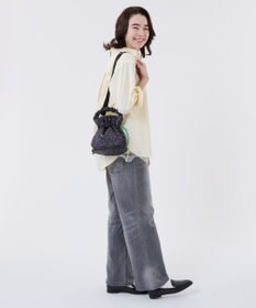 LeSportsac GH DRAWSTRING XBODY/ブリスドット/グリーンコード