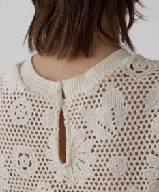 GRACE CONTINENTAL クロシュ刺繍トップ