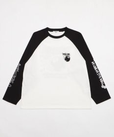 WEGO 【ユニセックス着用ITEM/MLサイズ展開】スリーブロゴグラフィックラグランT（LS）