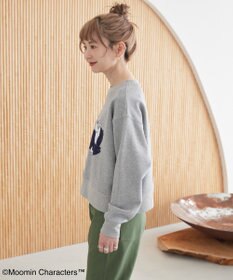 AMERICAN HOLIC Moomin フロッキープリント裏毛プルオーバー