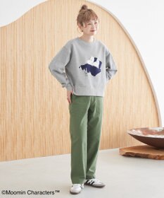 AMERICAN HOLIC Moomin フロッキープリント裏毛プルオーバー