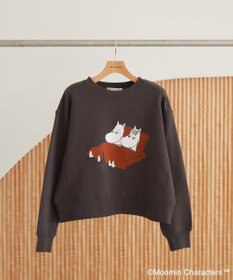 AMERICAN HOLIC Moomin フロッキープリント裏毛プルオーバー