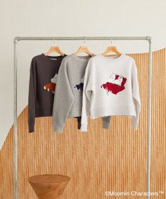 AMERICAN HOLIC Moomin フロッキープリント裏毛プルオーバー