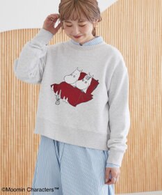 AMERICAN HOLIC Moomin フロッキープリント裏毛プルオーバー