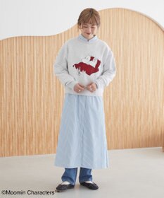 AMERICAN HOLIC Moomin フロッキープリント裏毛プルオーバー