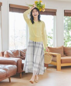 Tiaclasse 麻タッチカーディガン